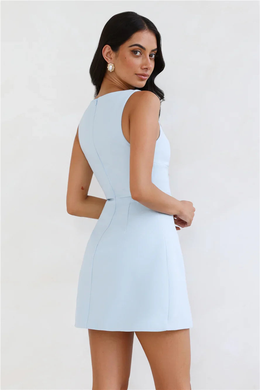 Simplicity Is Best Mini Dress Blue