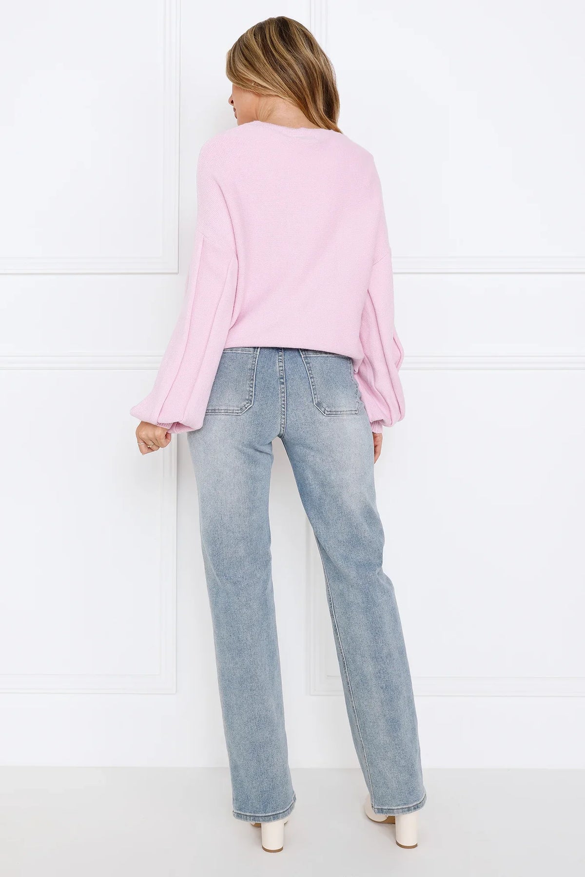 Snowing Outside Knit Sweater Lilac
