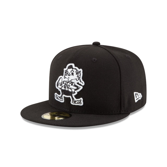 Cleveland Browns Black & White 59FIFTY Fitted Hat