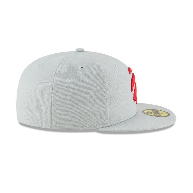 Toronto Raptors Basic Grey 59FIFTY Fitted Hat