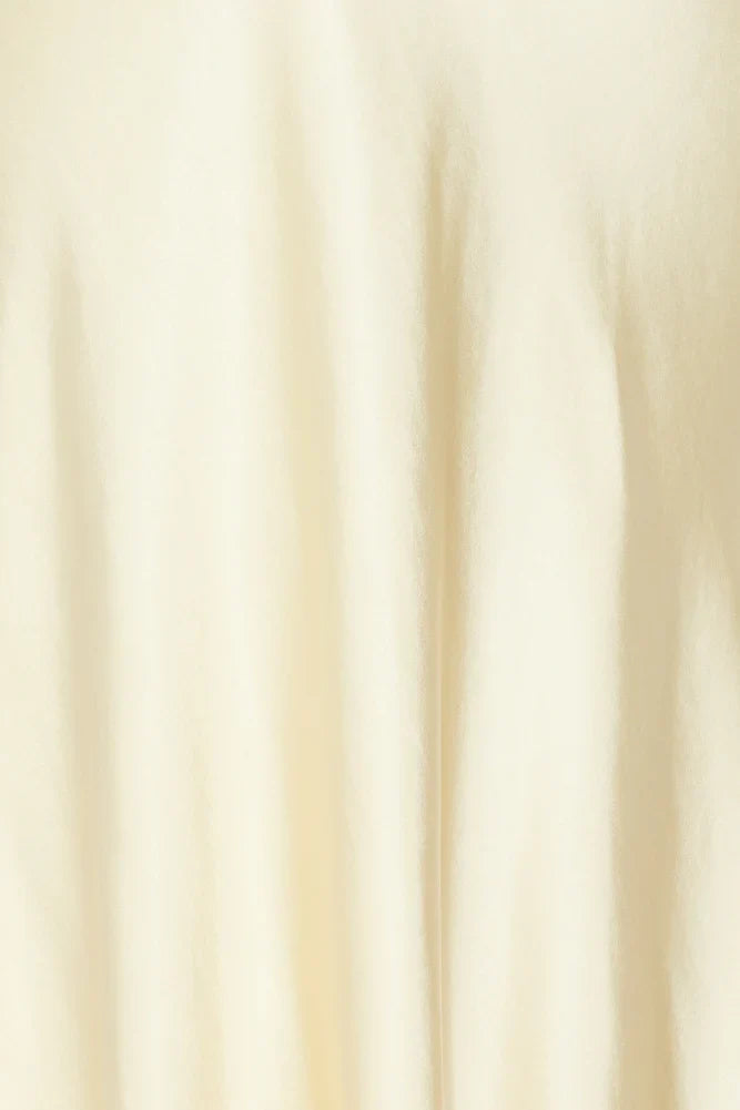 Slip On Class Satin Maxi Dress Yellow