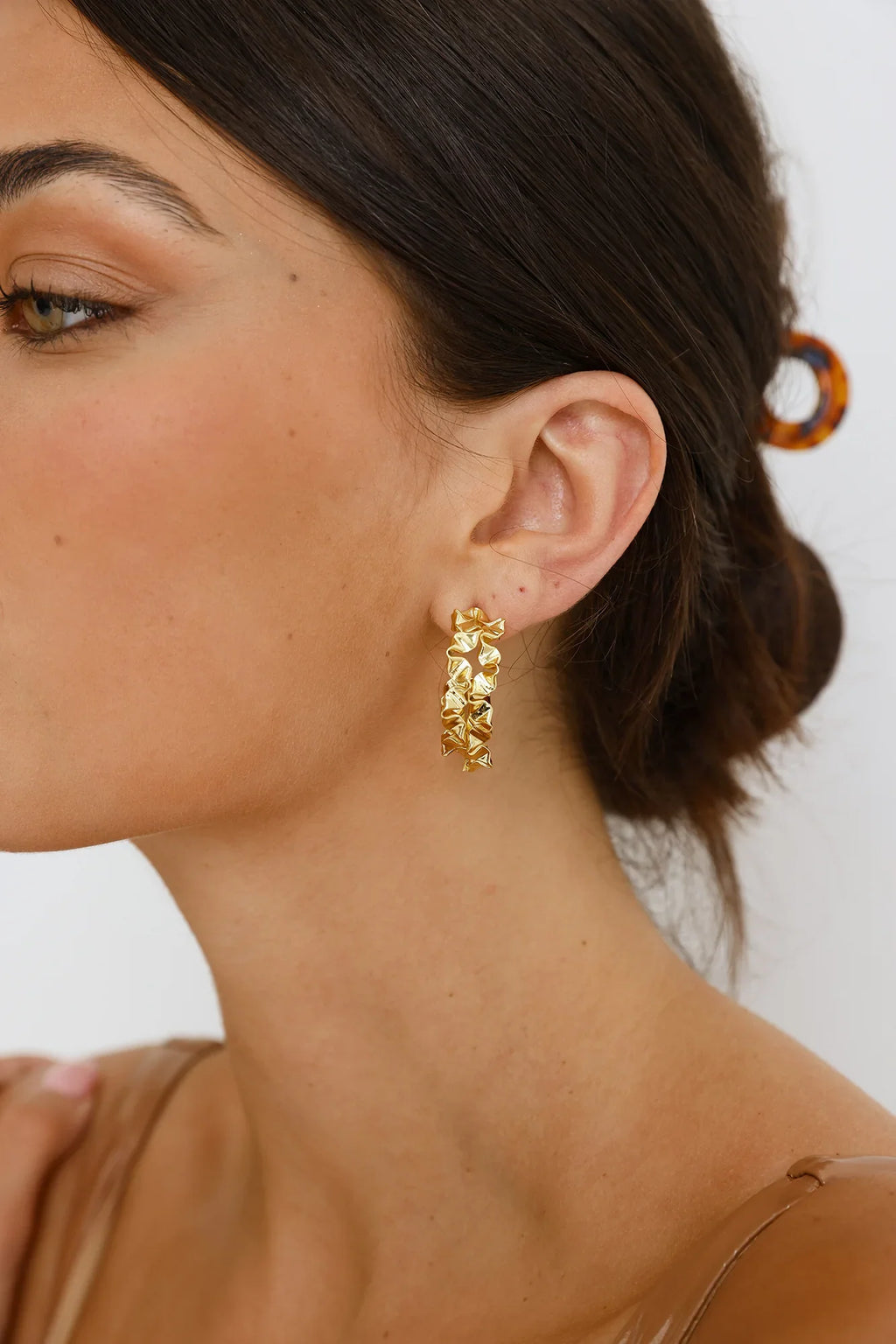 Sourced Luxury Earrings Gold