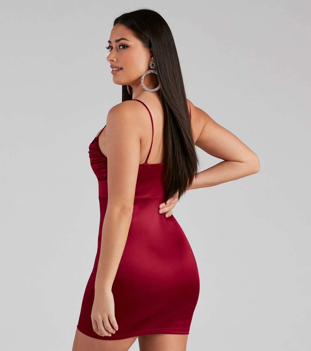Sleek Vibes Satin Mini Dress