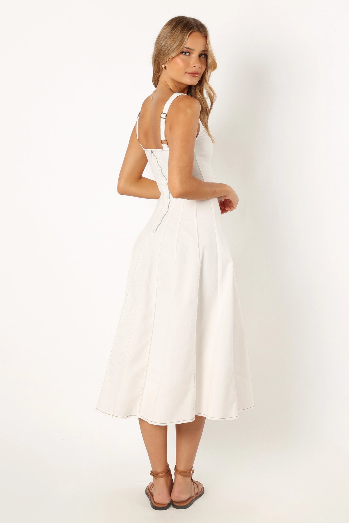 Una Midi Dress - White