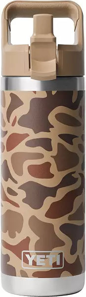 YETI 18 oz. Rambler Bottle with Color-Matched Straw Cap