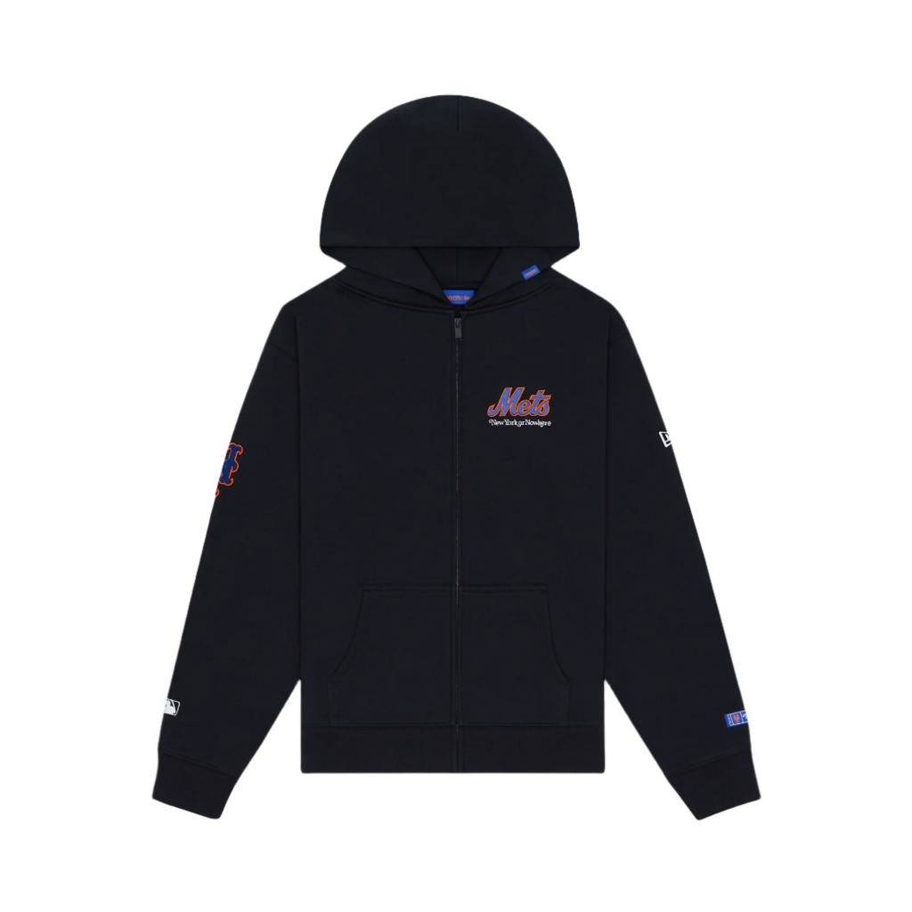 New York or Nowhere x New York Mets Black Full-Zip Hoodie