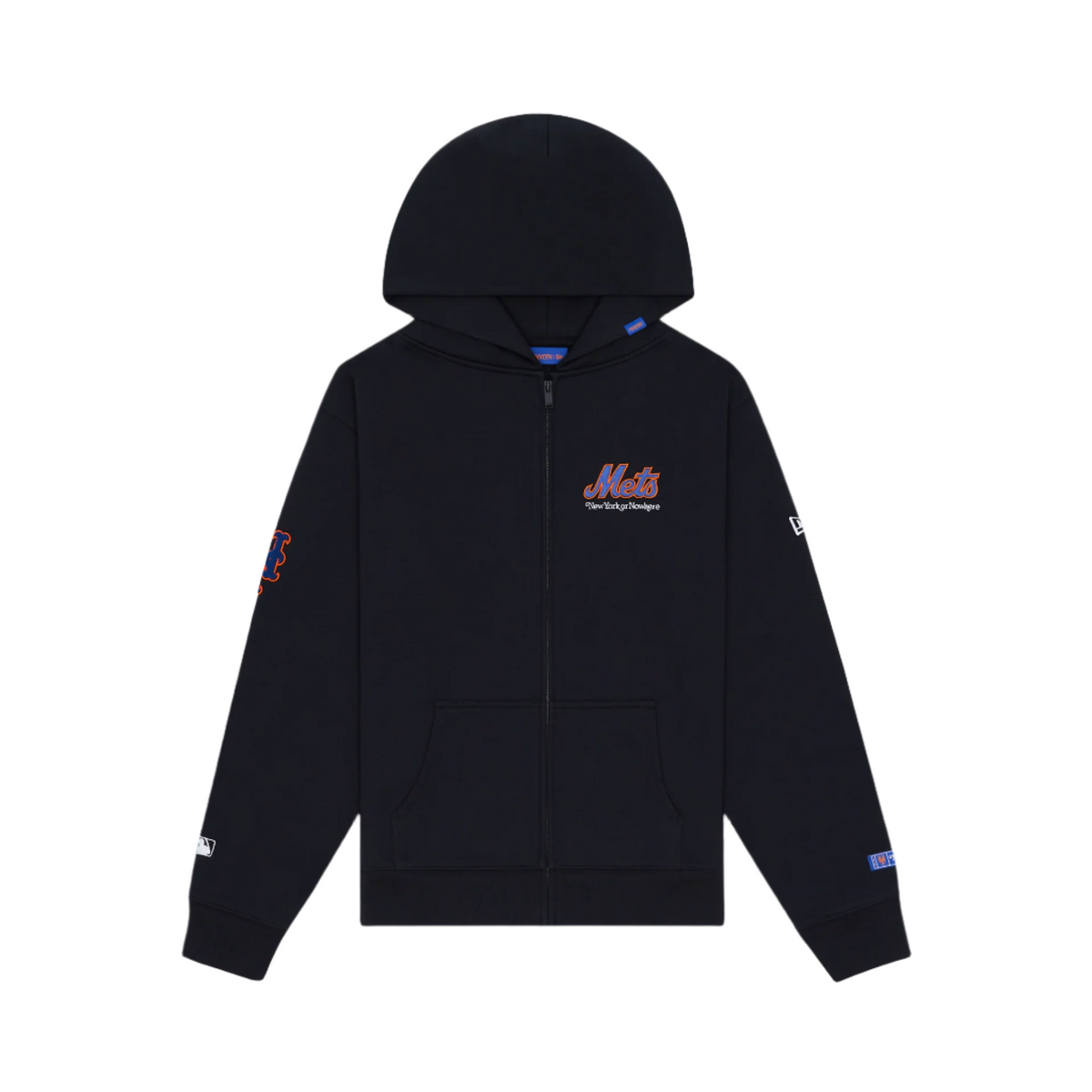 New York or Nowhere x New York Mets Black Full-Zip Hoodie