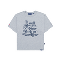 New York or Nowhere x New York Yankees Heather Gray Relaxed Motto Short-Sleeve T-Shirt