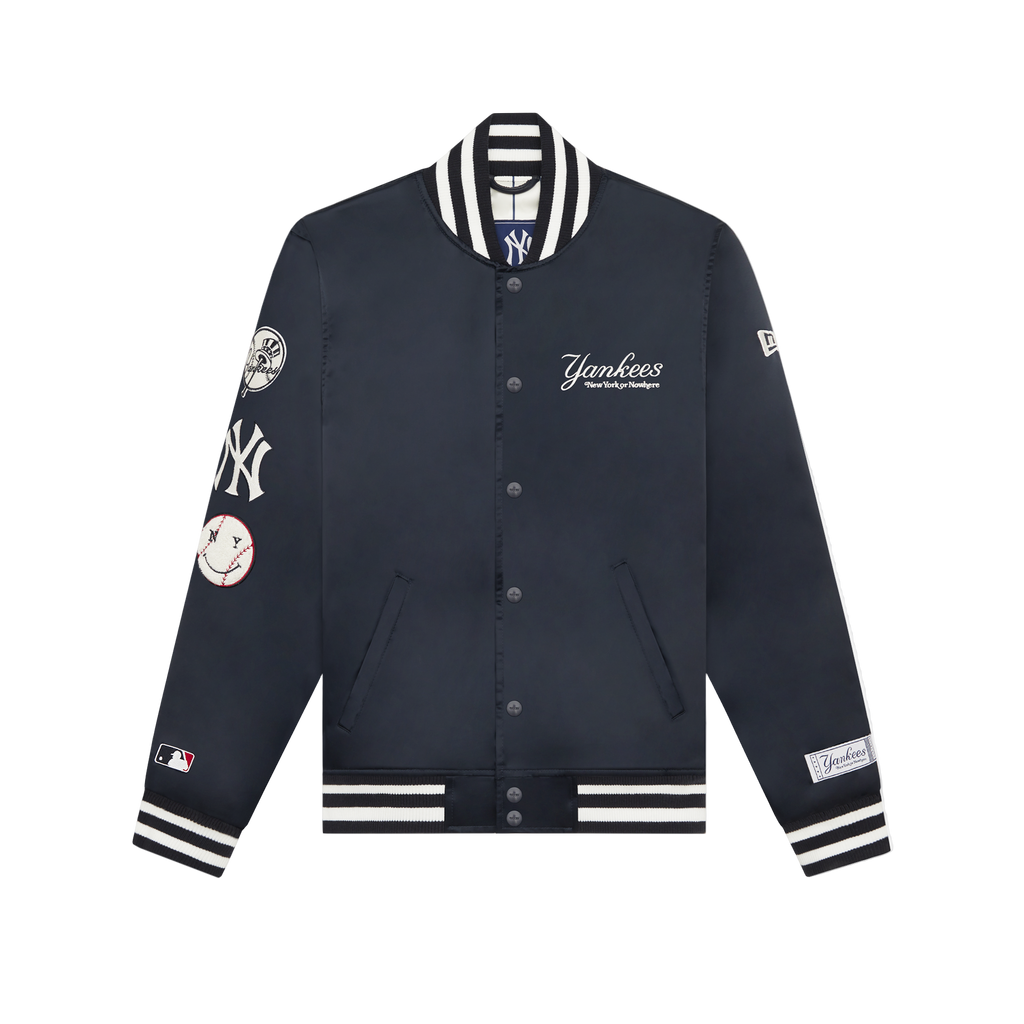 New York or Nowhere x New York Yankees Midnight Satin Jacket