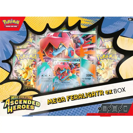 🔥2026 Christmas Gift🎄: Mega Evolution - Ascended Heroes Mega Feraligatr ex Box