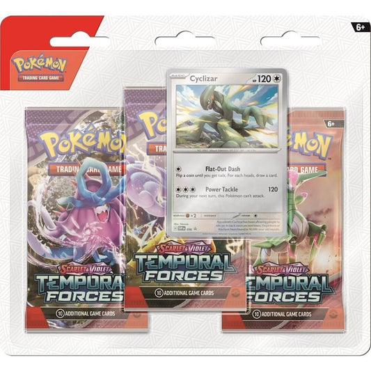 🔥2026 Christmas Gift🎄: Scarlet & Violet - Temporal Forces Three-Booster Pack Blister (Cyclizar)