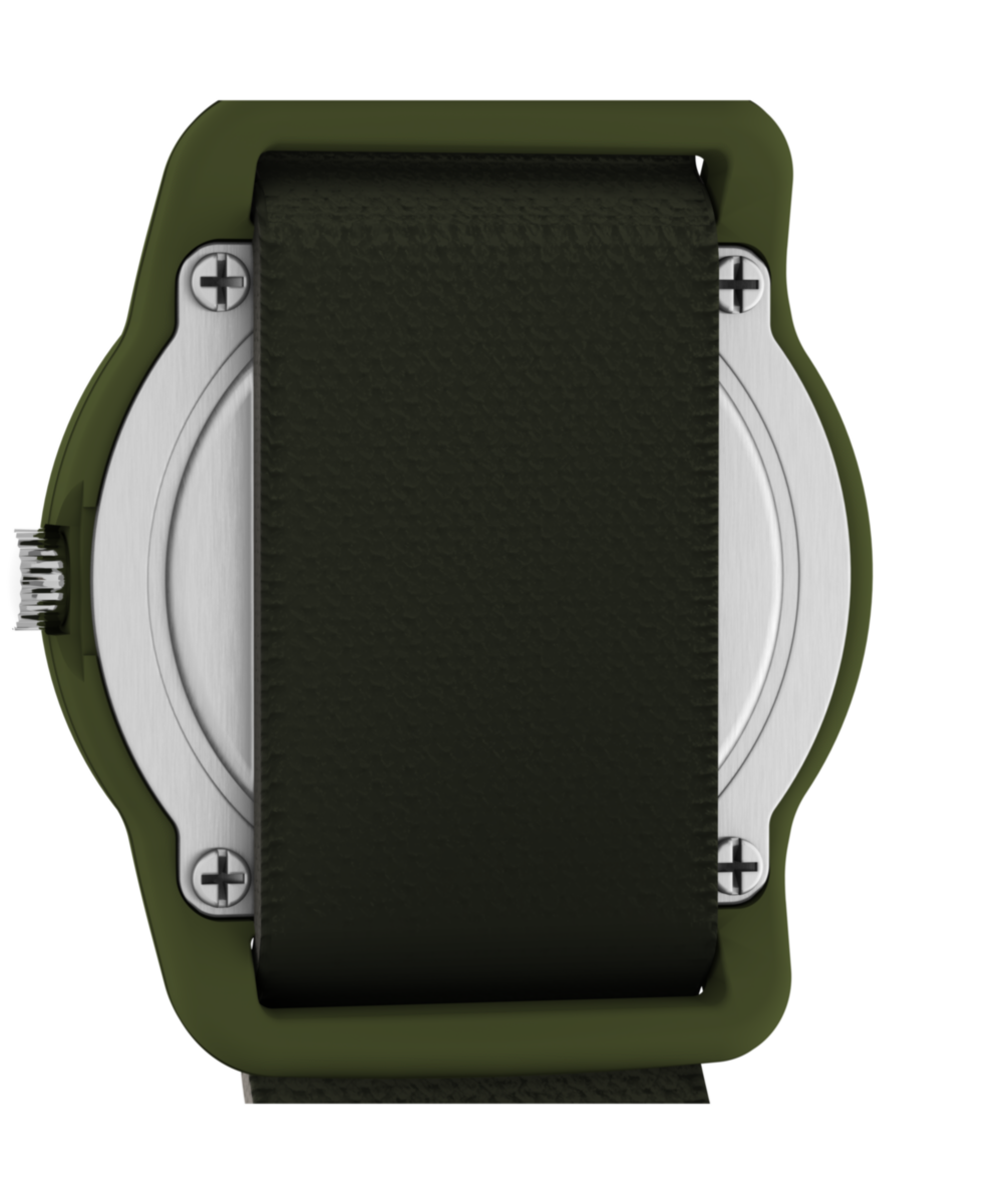 TIMEX TIME MACHINES® 29mm Green Camo Elastic Fabric Kids Watch