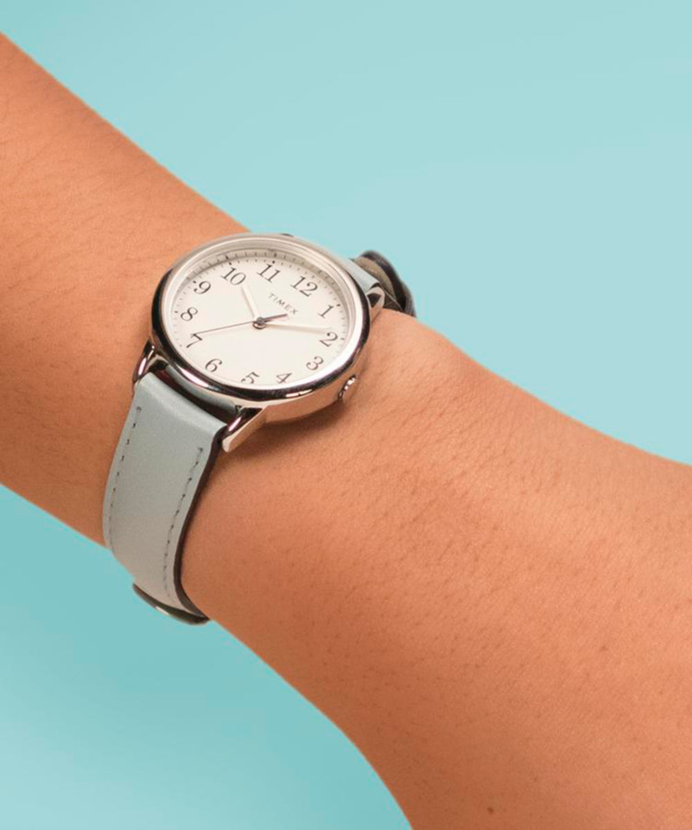 Easy Reader Color Pop 30mm Leather Strap Watch