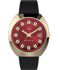 Q Timex 1972 Reissue 39mm Leather Strap Watch