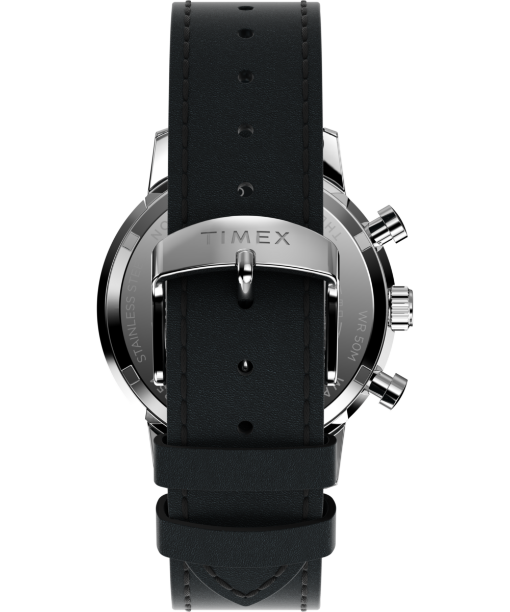 Marlin® Chronograph Tachymeter 40mm Leather Strap Watch