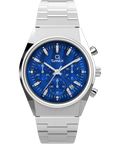 Q Timex Falcon Eye Chronograph 40mm Stainless Steel Bracelet Watch
