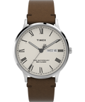 Waterbury Classic 40mm Leather Strap Watch