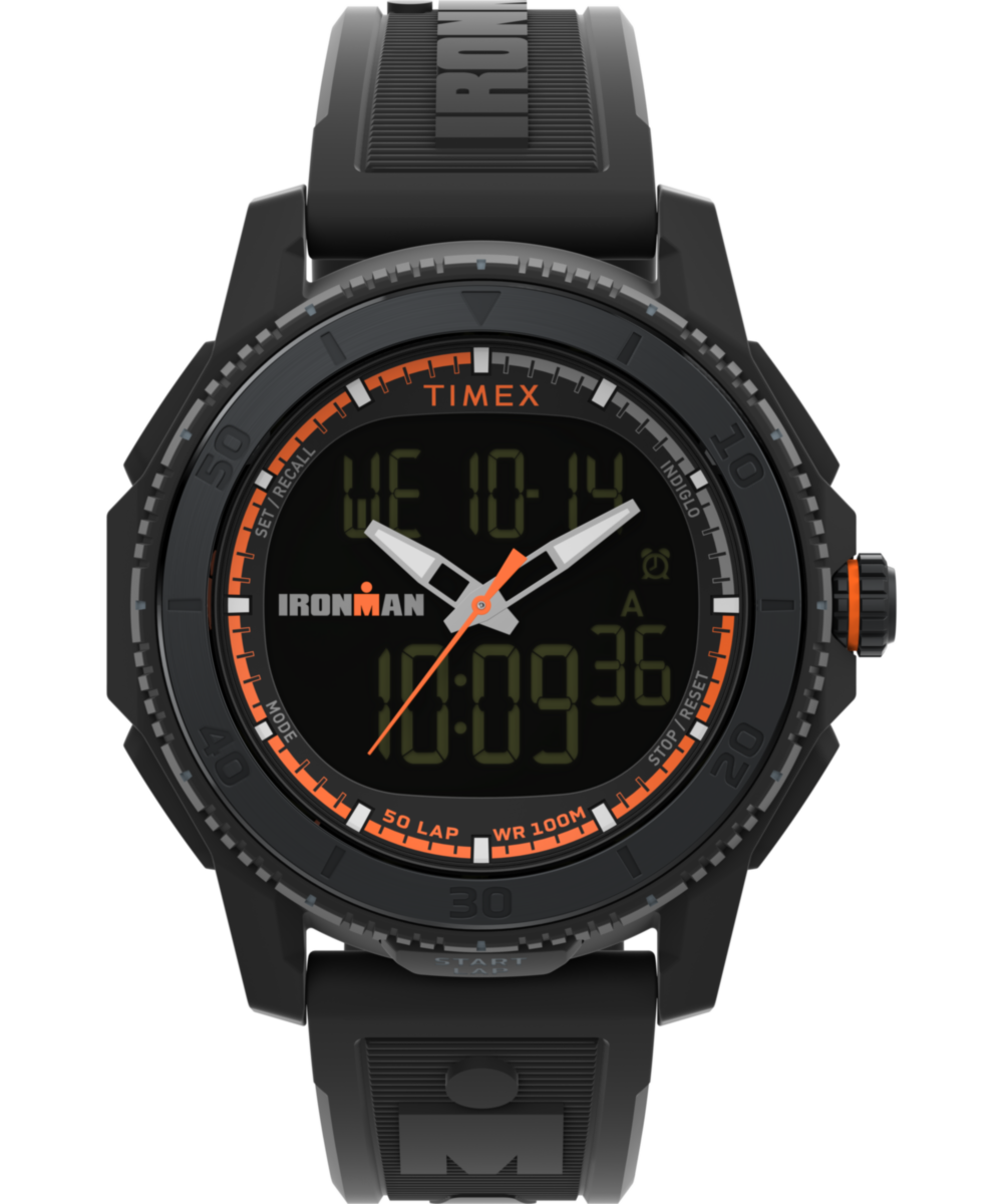 TIMEX® IRONMAN® Adrenaline Ana-digi 46.5mm PU Strap Watch 