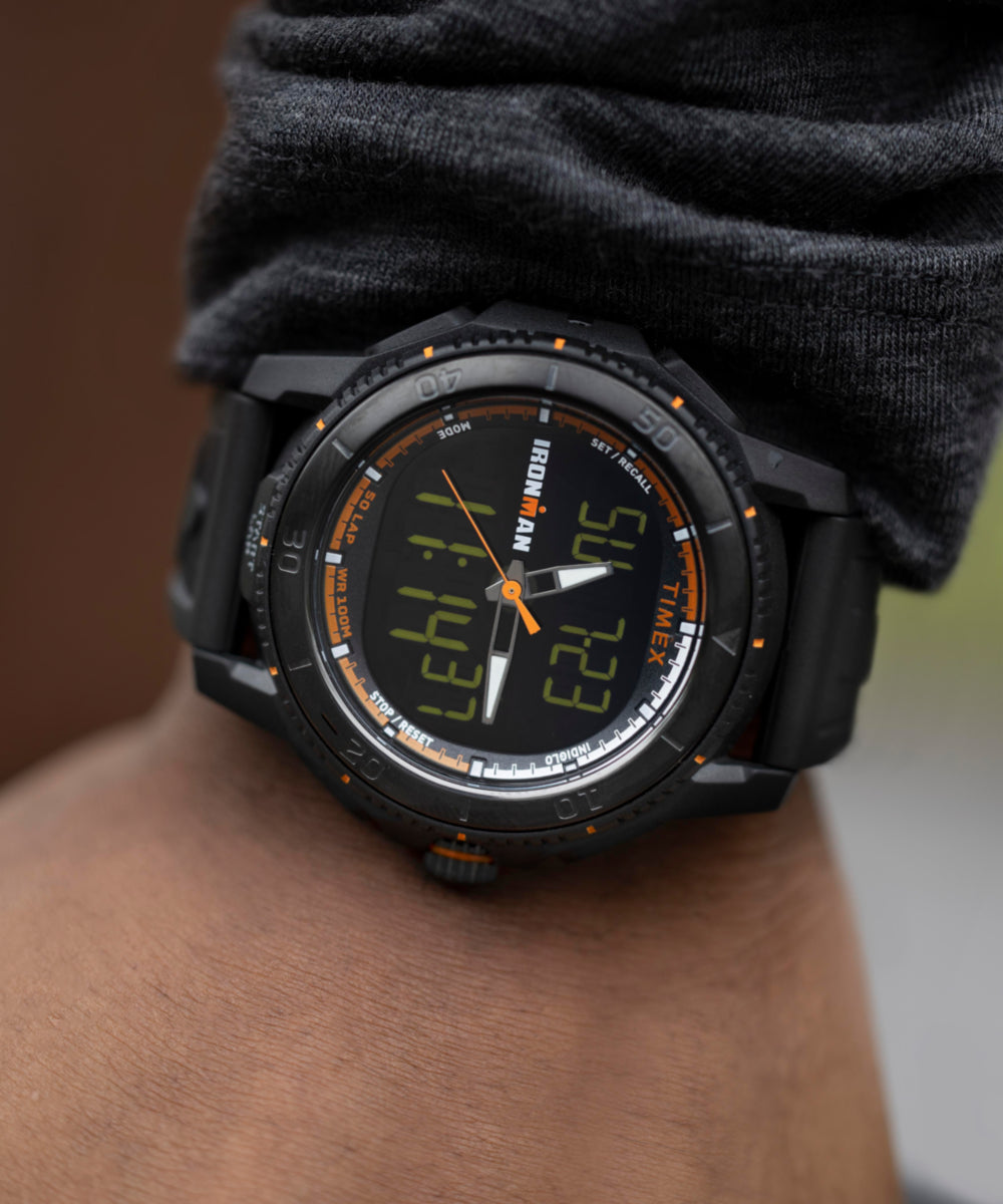 TIMEX® IRONMAN® Adrenaline Ana-digi 46.5mm PU Strap Watch 