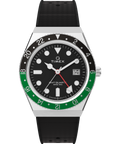 Q Timex® GMT 38mm Synthetic Rubber Strap Watch