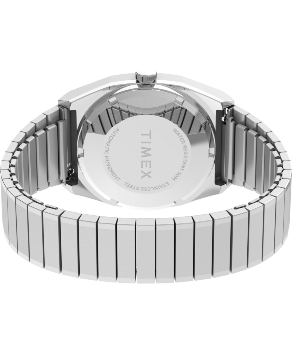 Timex® Automatic 1983 E Line Reissue 34mm Stainless Steel Expansion Band Watch