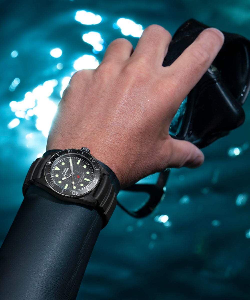 Deepwater Reef 200 41mm Synthetic Rubber Strap Watch   