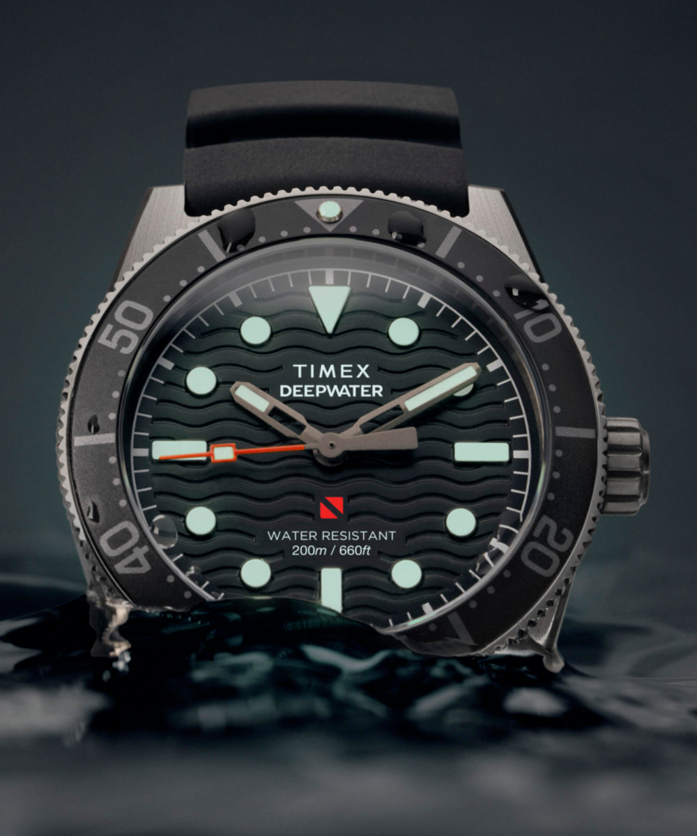 Deepwater Reef 200 41mm Synthetic Rubber Strap Watch   