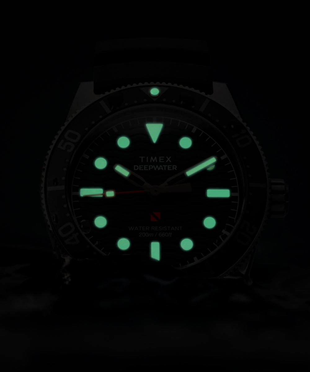 Deepwater Reef 200 41mm Synthetic Rubber Strap Watch   