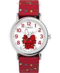 Peanuts® x Timex Weekender Holiday 38mm Fabric Strap Watch