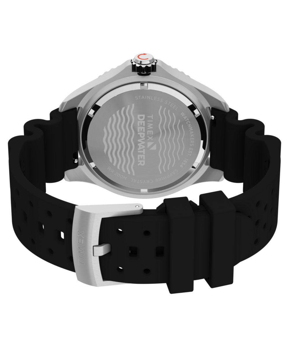 Deepwater Meridian 200 44mm Synthetic Rubber Strap Watch 