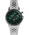 Marlin® Moon Phase Multifunction 40mm Stainless Steel Bracelet Watch