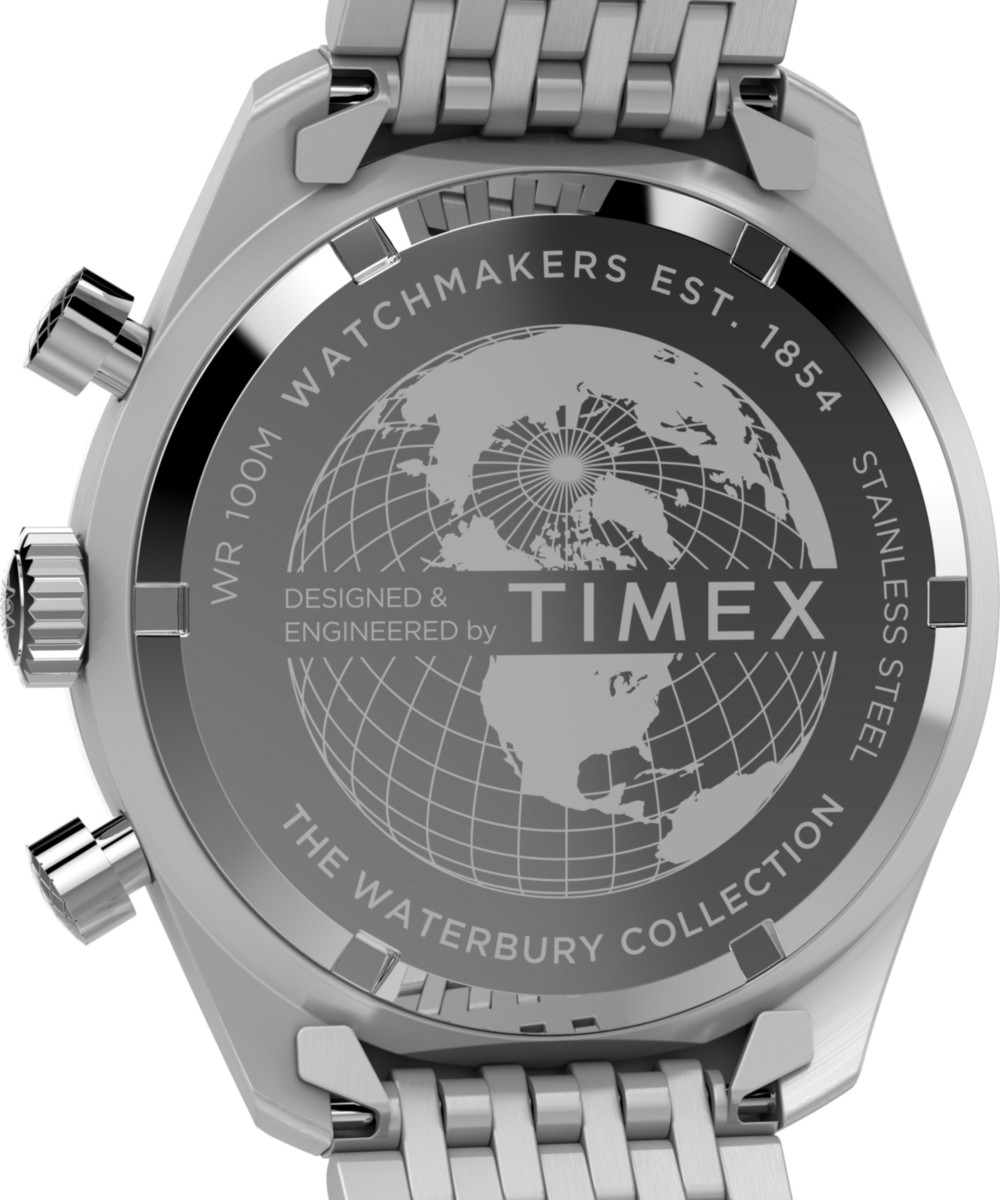 Waterbury Traditional Chronograph 41mm Stainless Steel Bracelet Watch 