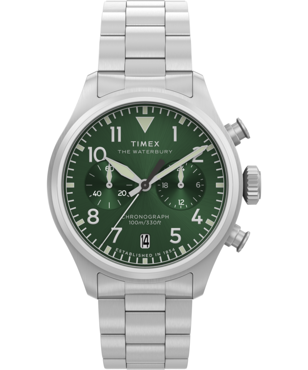 Waterbury Ace Chronograph 41mm Stainless Steel Bracelet Watch