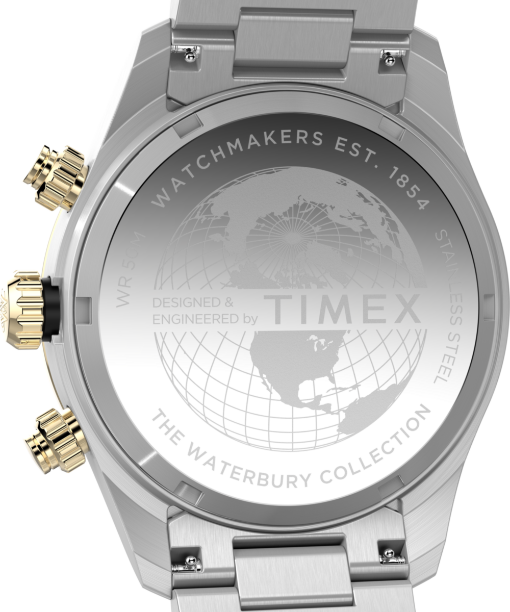 Waterbury Heritage Chronograph 39mm Stainless Steel Bracelet Watch  