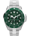 Harborside Coast Multifunction 43mm Stainless Steel Bracelet Watch
