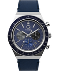 Q Timex® Chronograph 40mm Leather Strap Watch