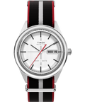 Marlin® Jet Quartz 38mm Fabric Strap Watch