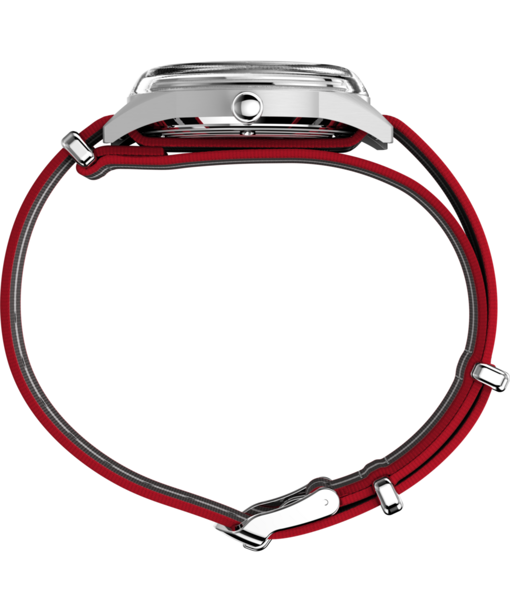 Marlin® Jet Quartz 38mm Fabric Strap Watch