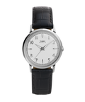 Marlin® Quartz 34mm Leather Strap Watch