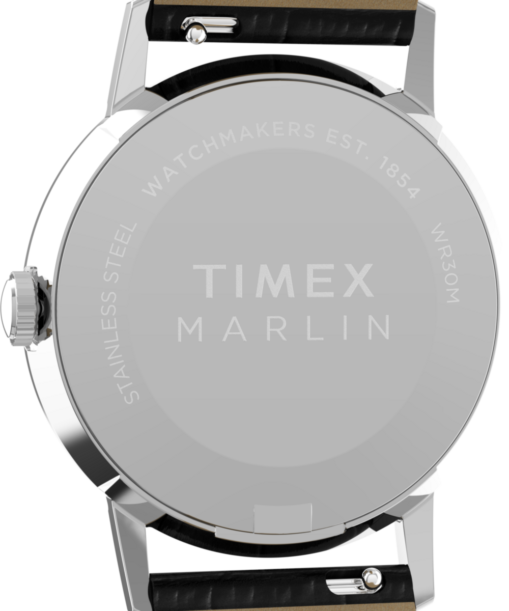 Marlin® Quartz 34mm Leather Strap Watch
