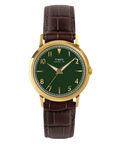 Marlin® Quartz 34mm Leather Strap Watch
