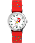 Peanuts® x Timex Weekender Snoopy Santa Hat 31mm Fabric Strap Watch