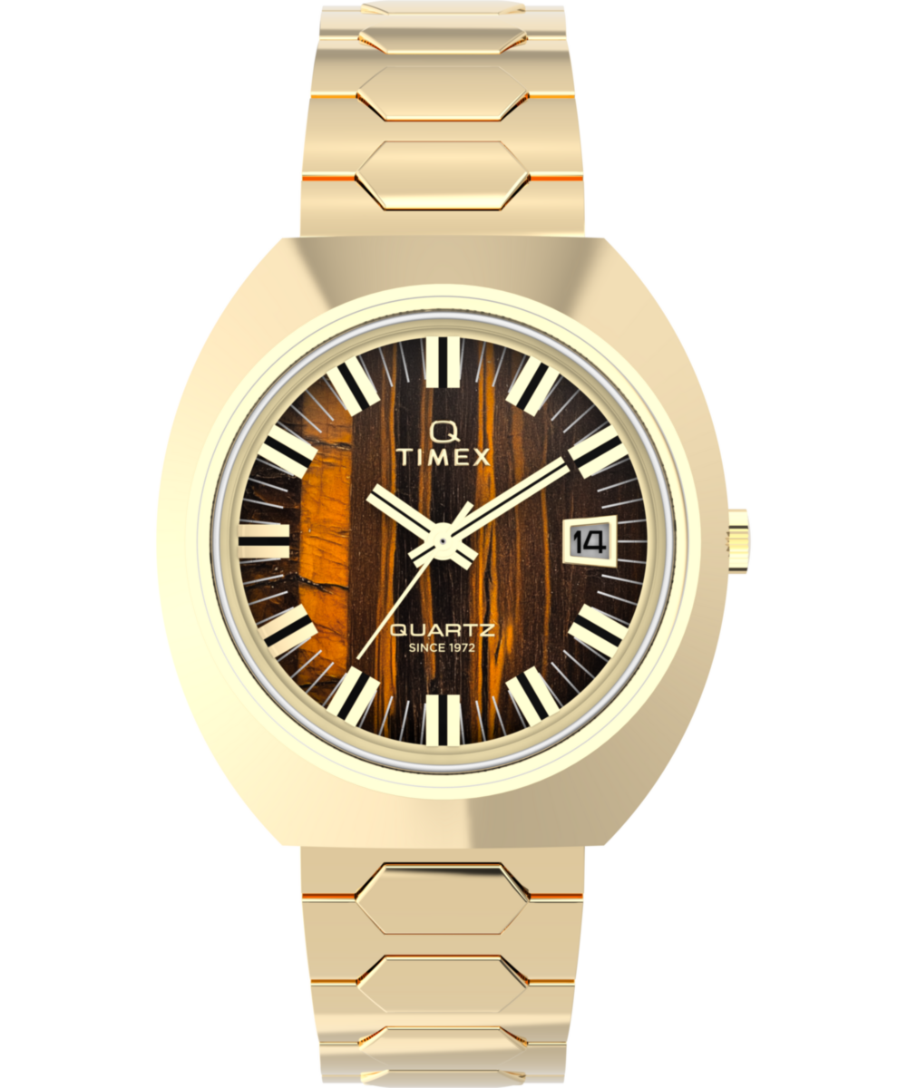Q Timex® 1972 Time Machine Reissue 39mm Stainless Steel Bracelet Watch