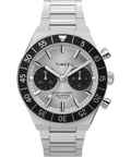 Q Timex Continental Chronograph 40mm Stainless Steel Bracelet Watch