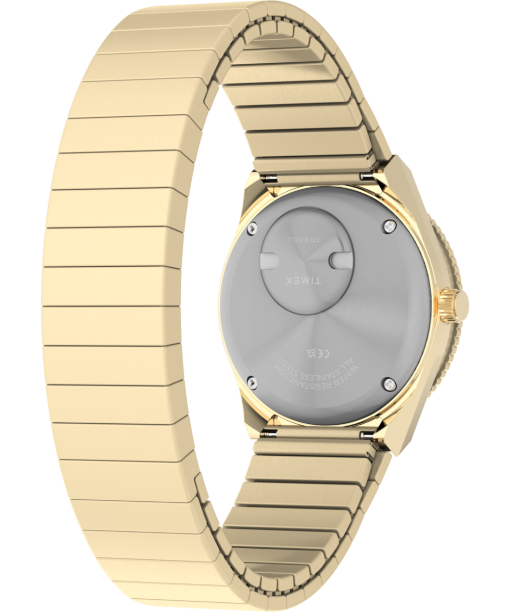 Q Timex® Mini 30mm Stainless Steel Expansion Band Watch