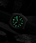 Expedition® Pioneer Titanium Automatic GMT 41mm Fabric Strap Watch