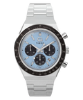Q Timex Chronograph 40mm Stainless Steel Bracelet Watch