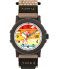 Peanuts® x Timex Camper Ski 38mm Fabric Strap Watch