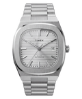 Timex® Automatic E Line 38mm Stainless Steel Bracelet Watch