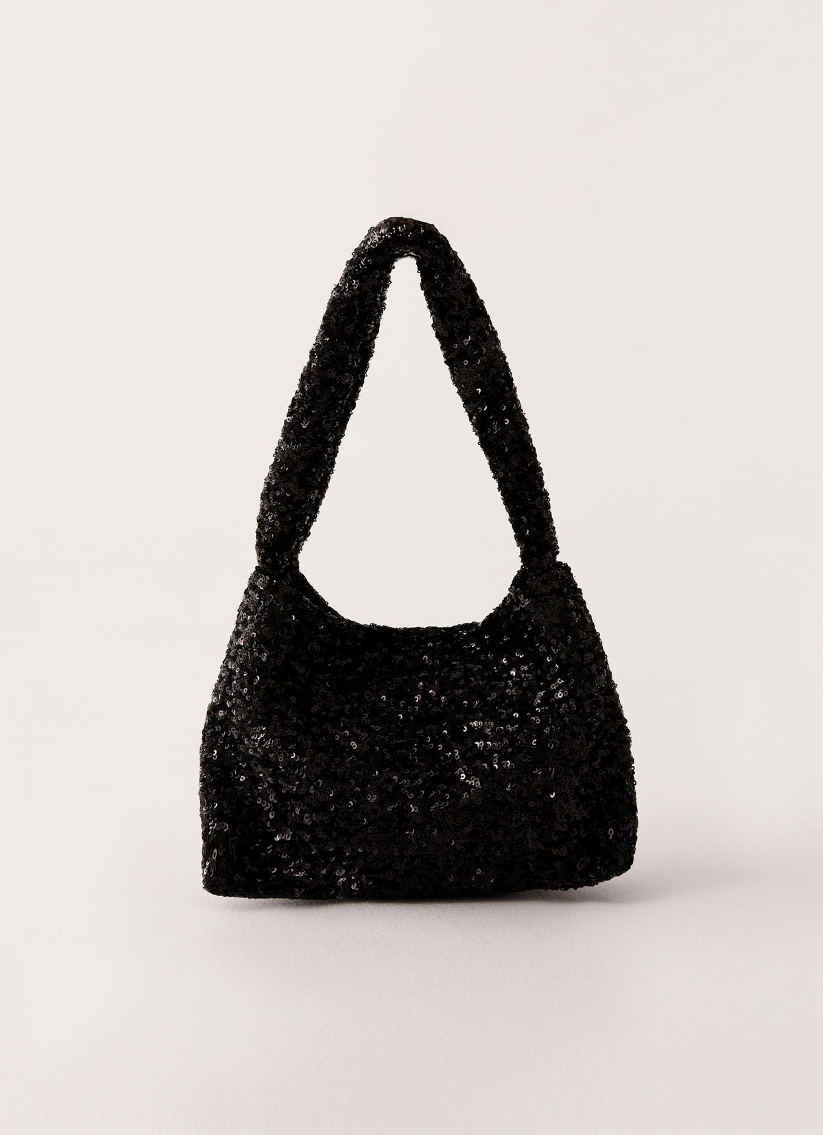 Zinzi Sequin Shoulder Bag - Black